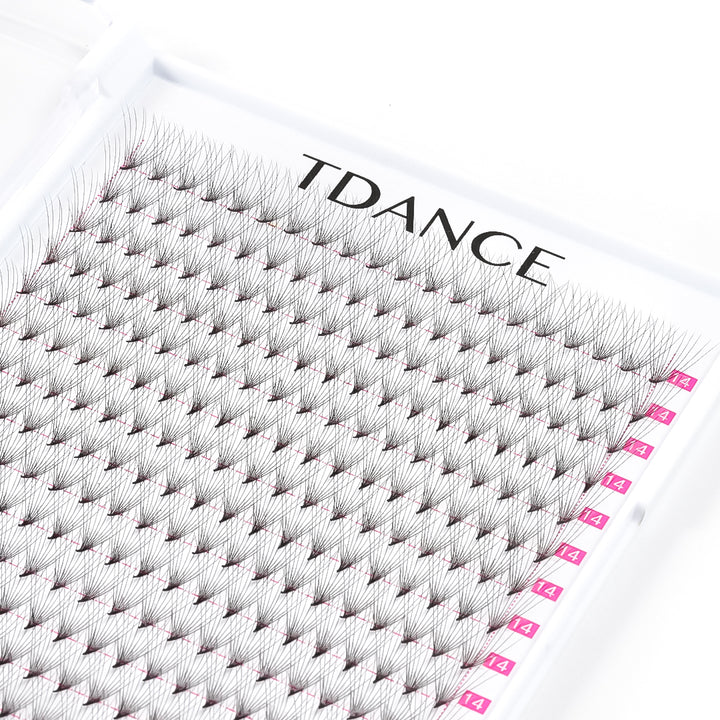 10D Premade Volume Fans Eyelash Extensions 320 Fans 16 Rows (Pointy Base) - TDANCE