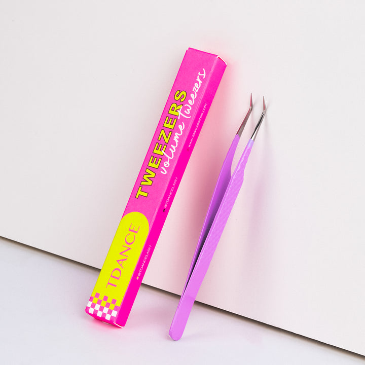 TV-03 Violet Fiber Tweezers For Eyelash Extension