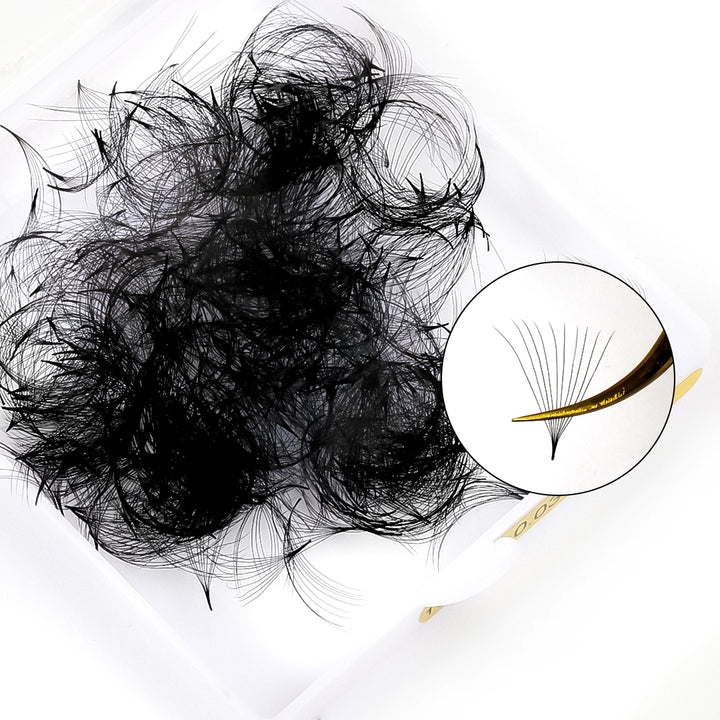 10D Handmade Premade Volume Loose Fans Pointy Base(500 Fans)