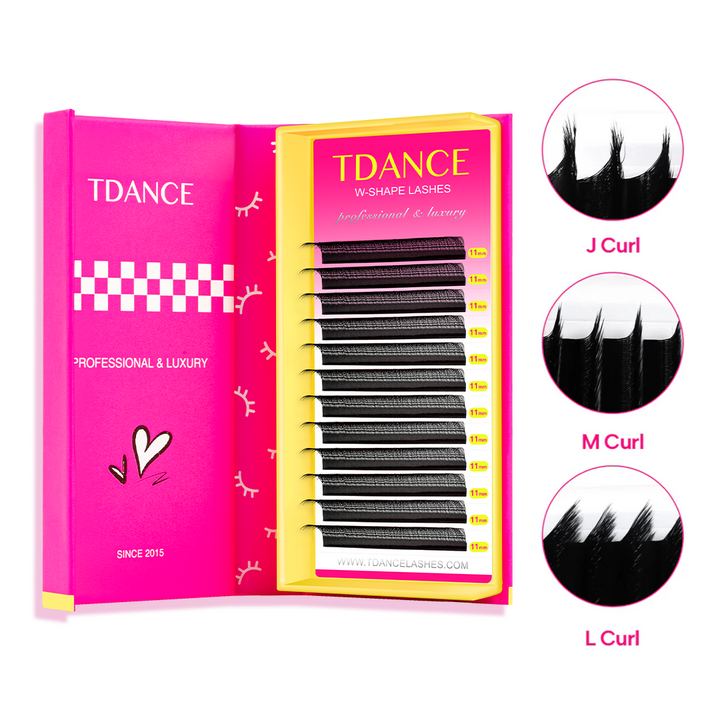 /L/M Curl W Style 5D Promade Volume Fan Lashes