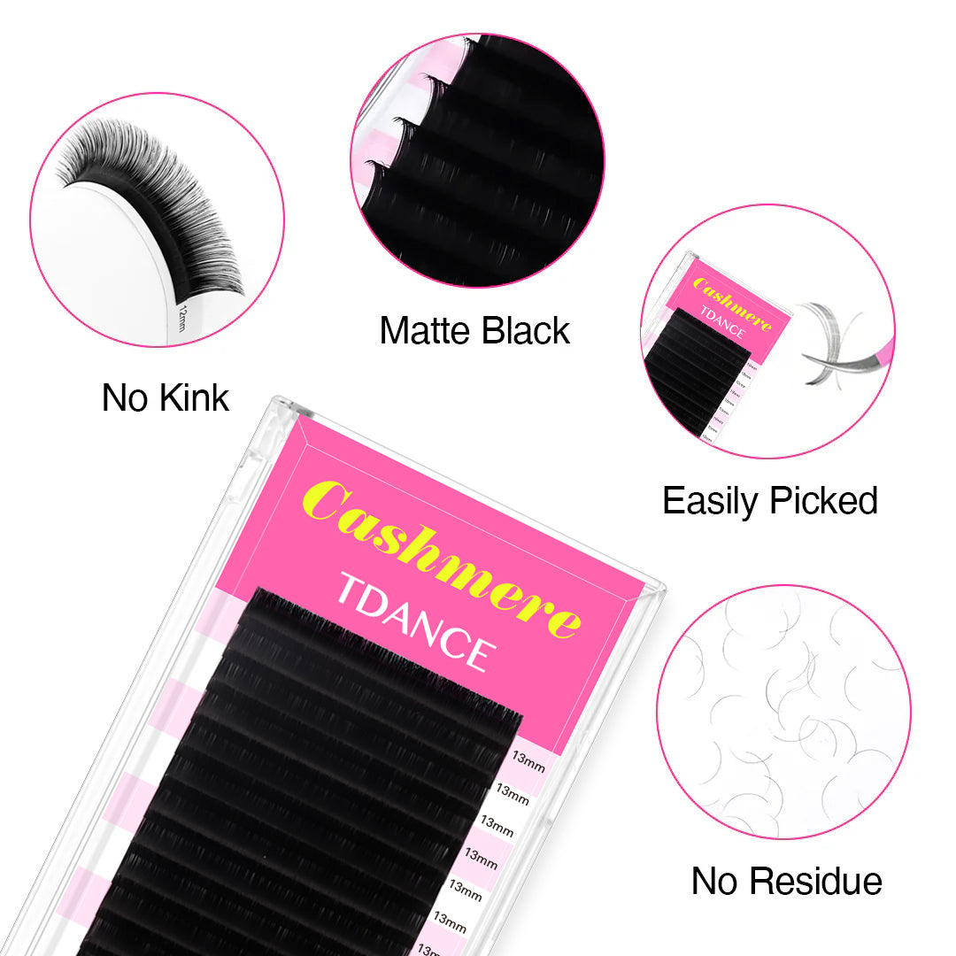 16 Rows 0.03MM Cashmere Premium Mega Volume Eyelash Extensions USA1