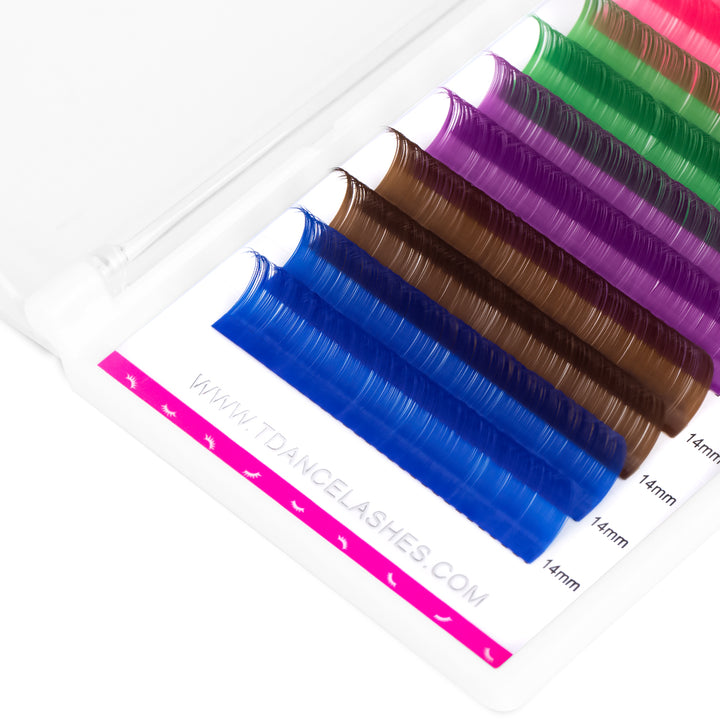 0.07MM Colored Volume Eyelash Extensions - TDANCE