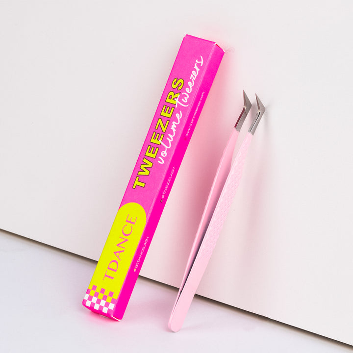 TL-01 Light Pink Fiber Tweezers For Eyelash Extension