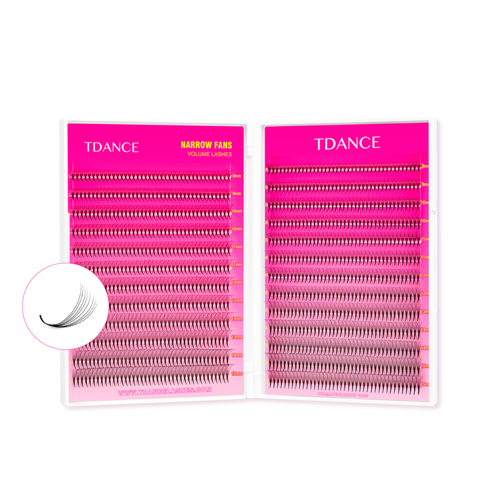 8D Premade Volumenfans Wimpern Erweiterungen 320 Fans 16 Zeilen (pointy base)