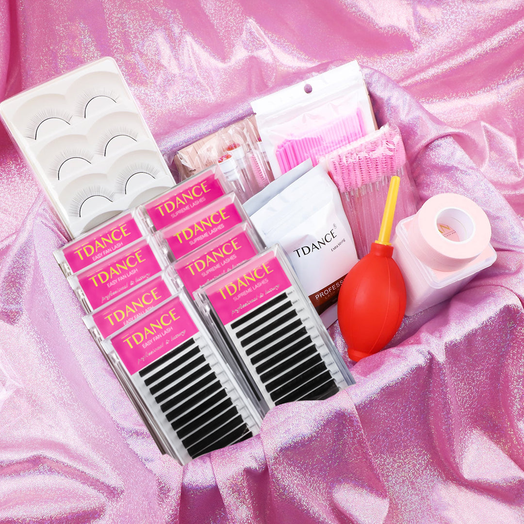 Fanning fácil y kit clásico de pestañas