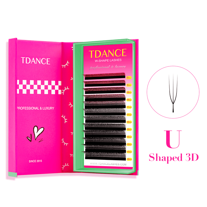 U-Shaped 3D W Style Lashes