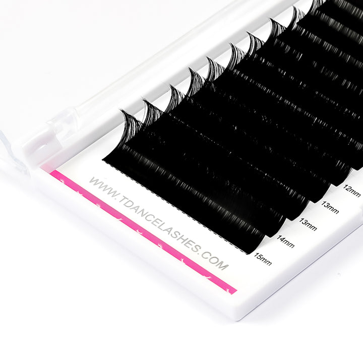 0.03mm Royal Sable Mega Volume Eyelash Extensions(Super Black , Super Matte)
