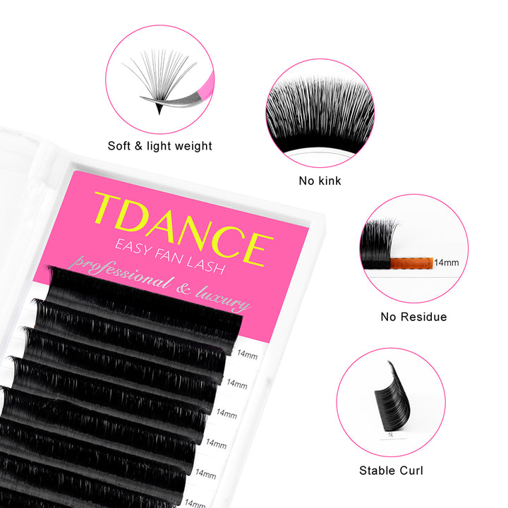 Wholesale 0.05MM Easy Fan Mega Volume Eyelash Extensions
