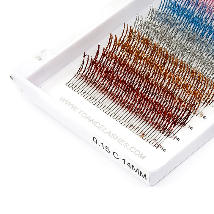 0.15MM Wispy Glitter Eyelash Extensions