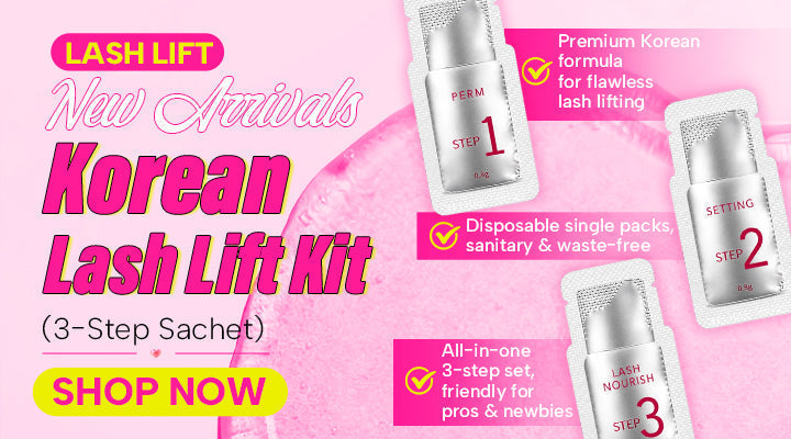  3-Step Korean Lash Lift Kit:  Zero Waste, Salon-Grade Results