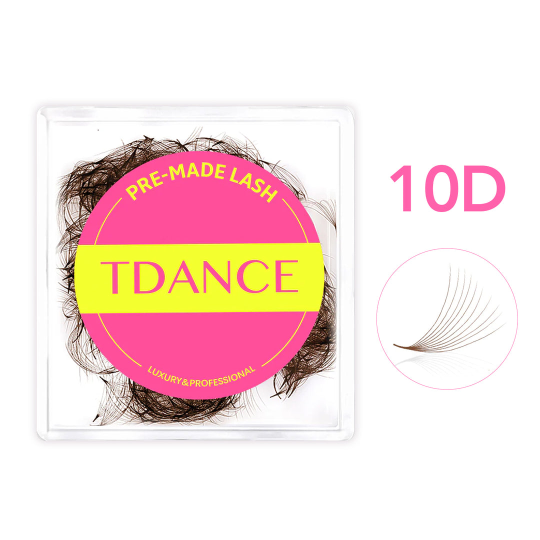 Handmade Premade Volume Loose Fans Pointy Base  TDANCE