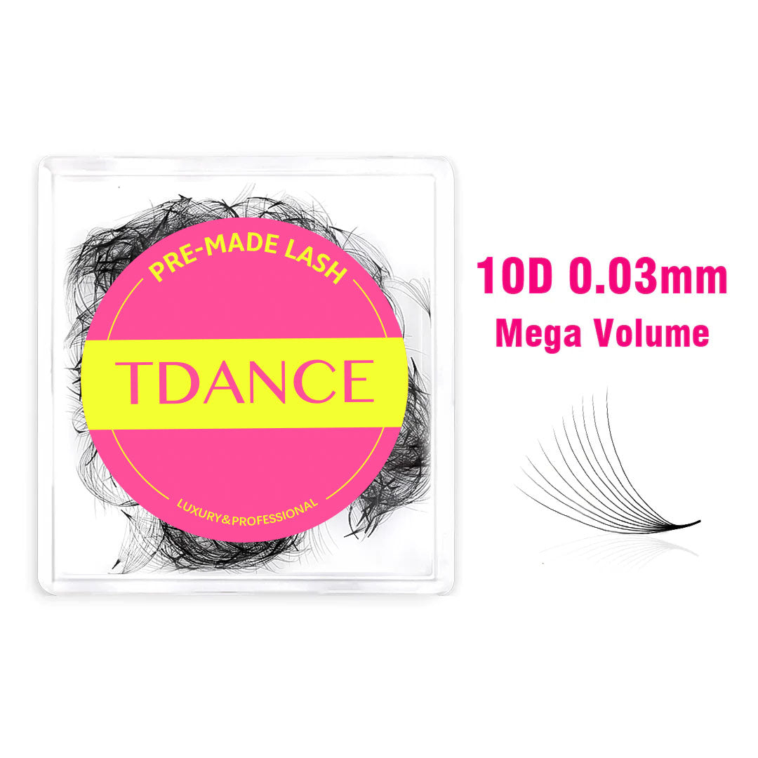 10D Handmade Premade Volume Loose Fans Pointy Base(500 Fans)