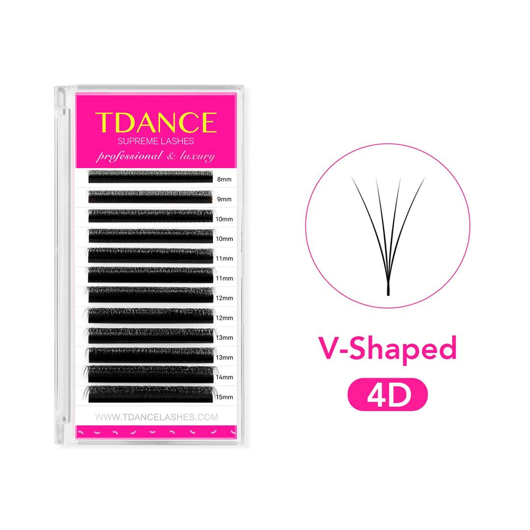 V-Shape W / V-W 4D Lashes TDANCE