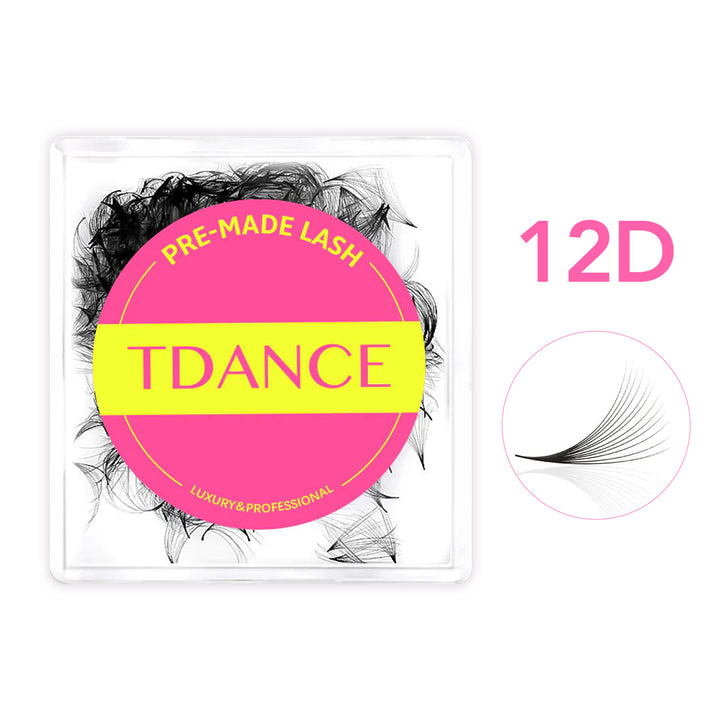 Handmade Premade Volume Loose Fans Pointy Base  TDANCE