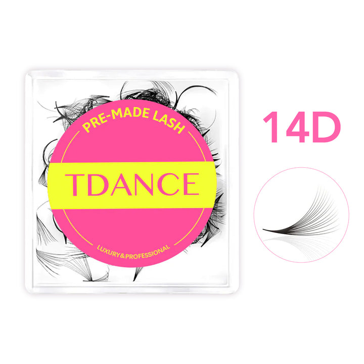 Handmade Premade Volume Loose Fans Pointy Base  TDANCE