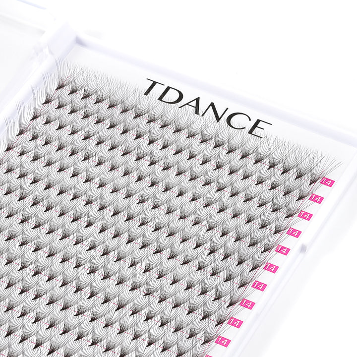 14D Premade Volume Fans Eyelash Extensions 320 Fans 16 Rows (Pointy Base) - TDANCE