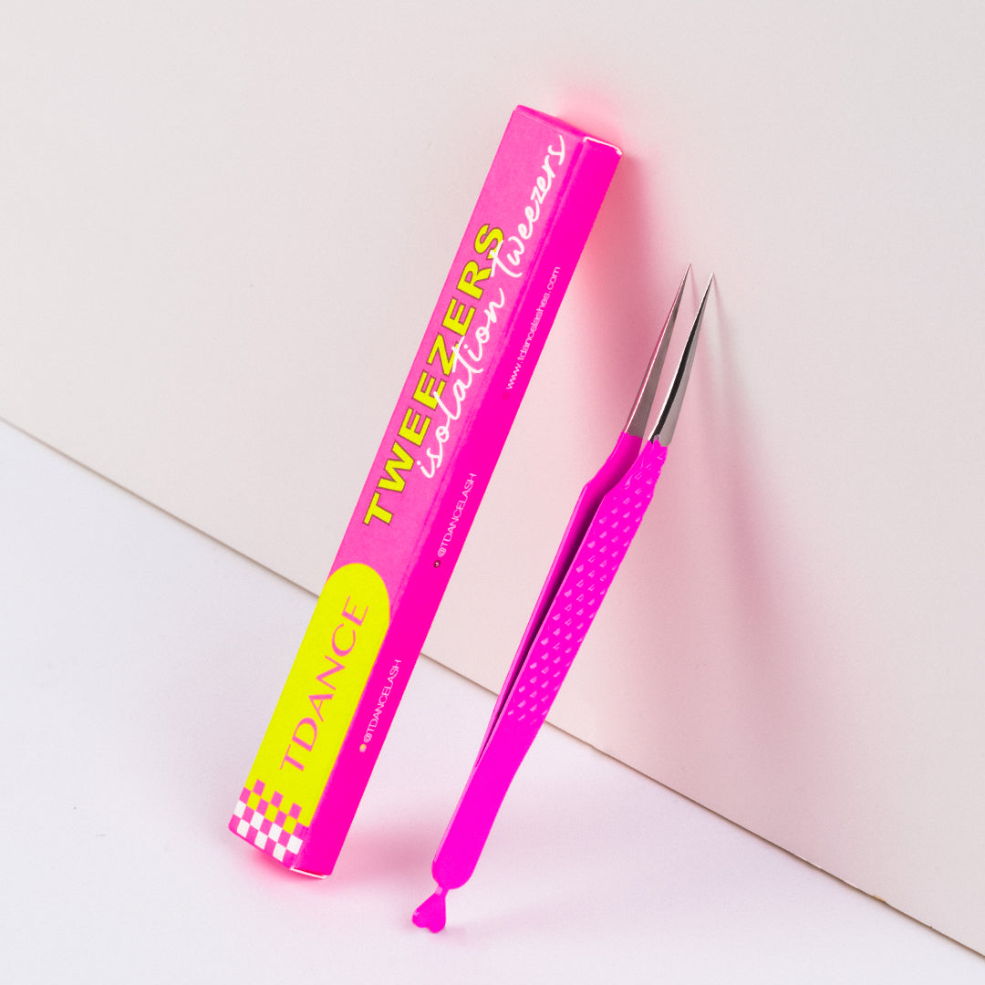 TP-03 Pink-Pinzetten für die Wimpernverlängerung