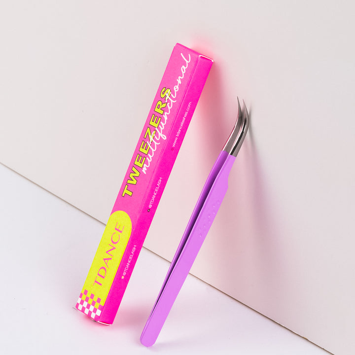 TV-01 Violet Faser-Pinzetten für die Wimpernerweiterung