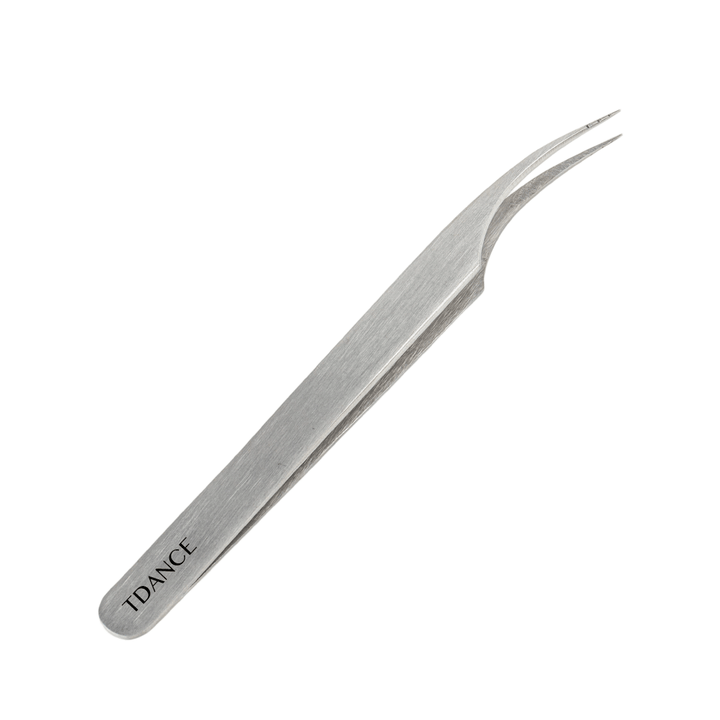 TW-20 Silver Tweezers For Eyelash Extension TDANCE 2