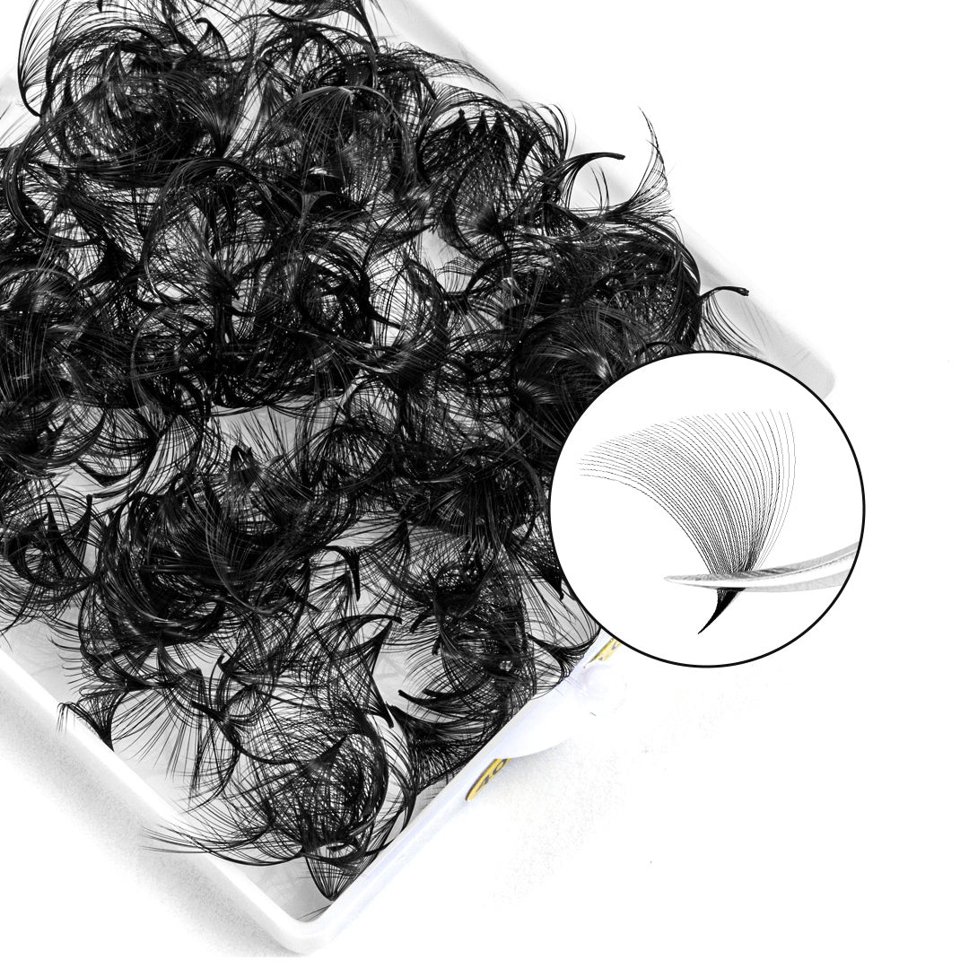 40D Handmade Premade Volume Loose Fans Pointy Base(500 Fans) USA1