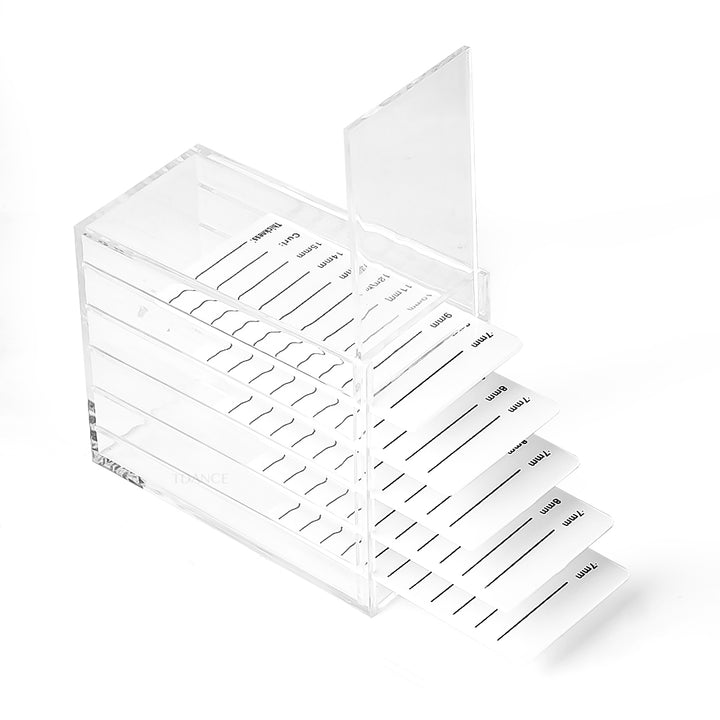 5 Layers Eyelash Storage Box Transparent - TDANCE