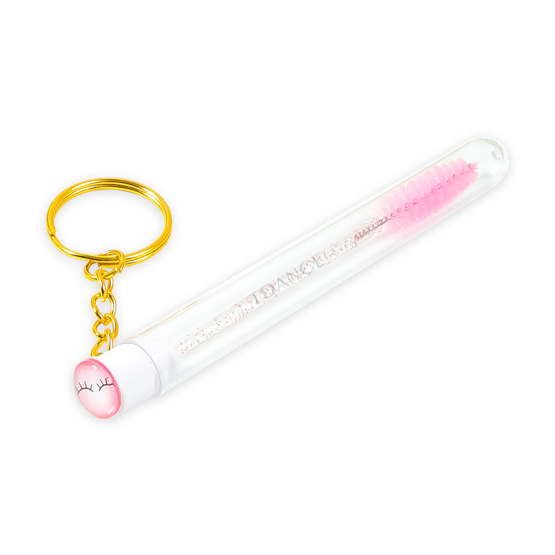 Smiley Bottle Glitter Mascara Brushes With Ring