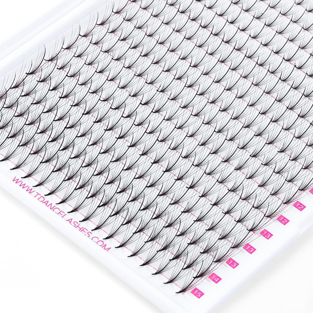 7D Premade Volume Fans Eyelash Extensions 320 Fans 16 Rows (FAST WISPY)