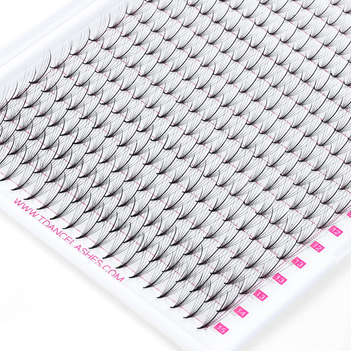 7D Premade Volume Fans Eyelash Extensions 320 Fans 16 Rows (FAST WISPY)