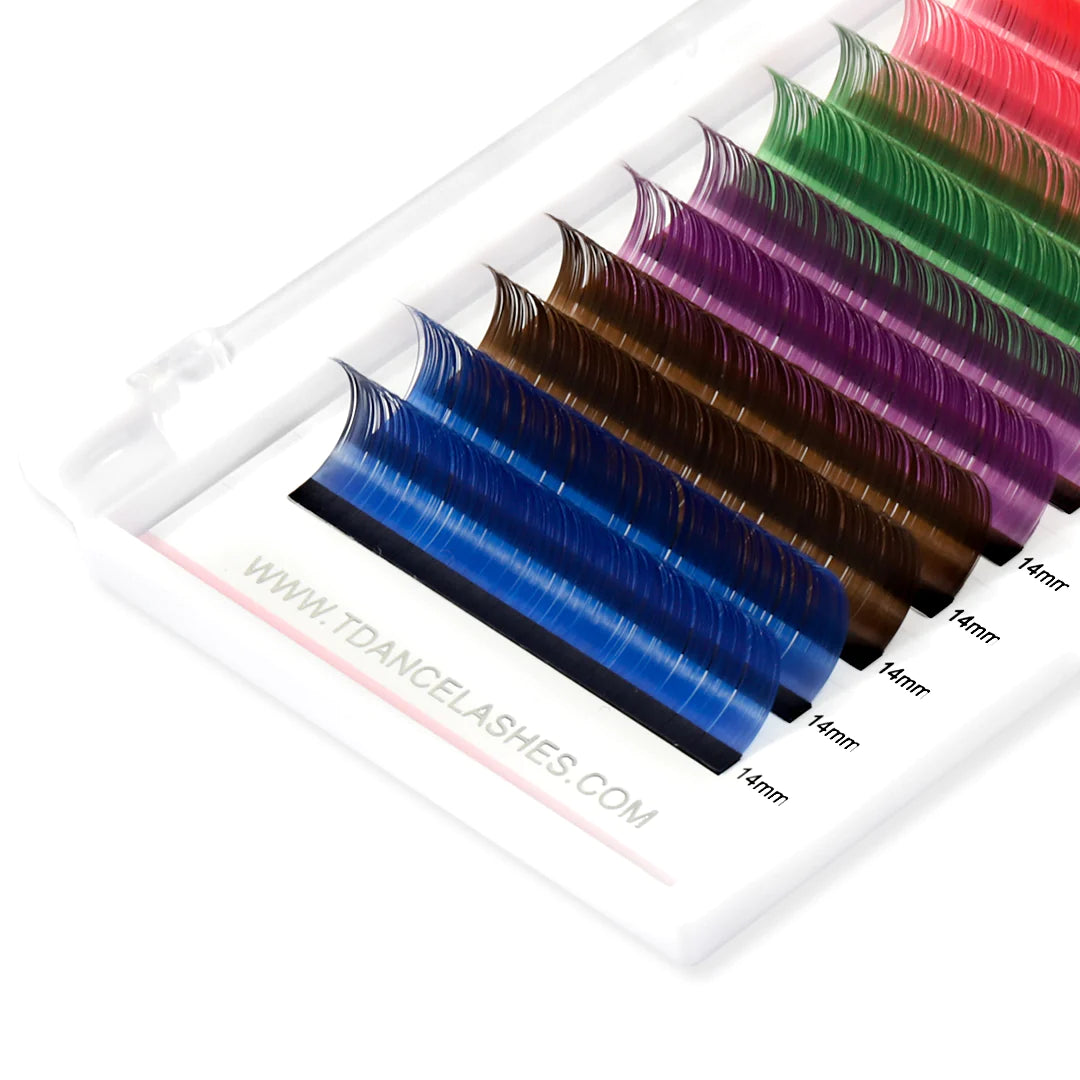 0.07MM DD Colored Volume Eyelash Extensions