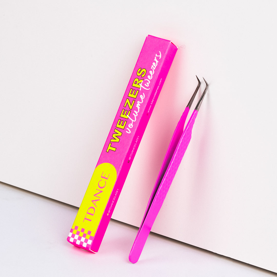 TP-04 Pink Tweezers For Eyelash Extension