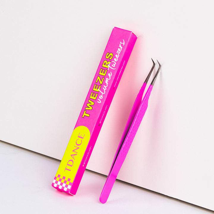 TP-04 Pink Tweezers For Eyelash Extension