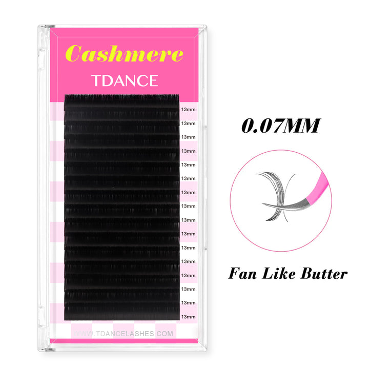 16 Rows 0.07MM Cashmere Premium Mega Volume Eyelash Extensions USA
