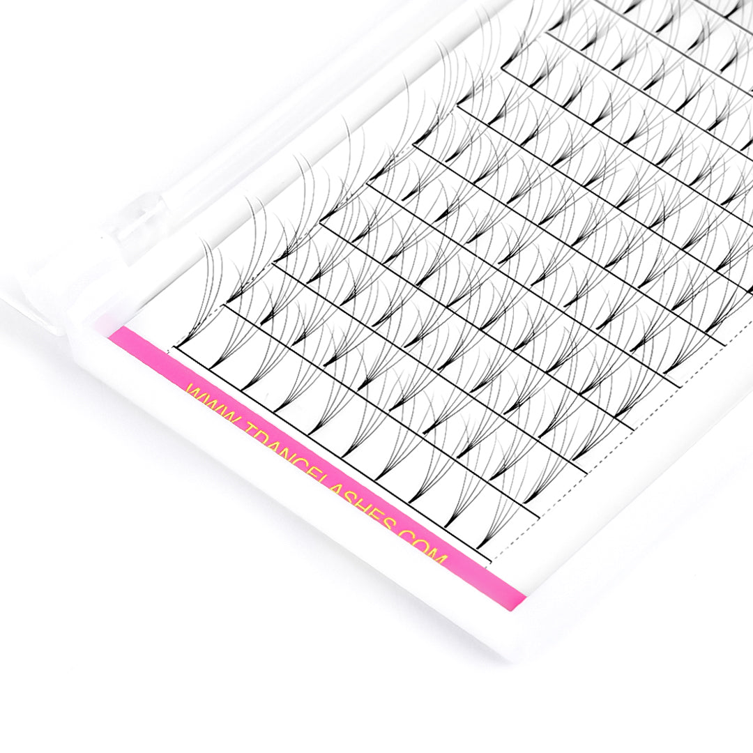 4D Premade Volume Fans Lashes 12 Rows  (Long Stem) - TDANCE