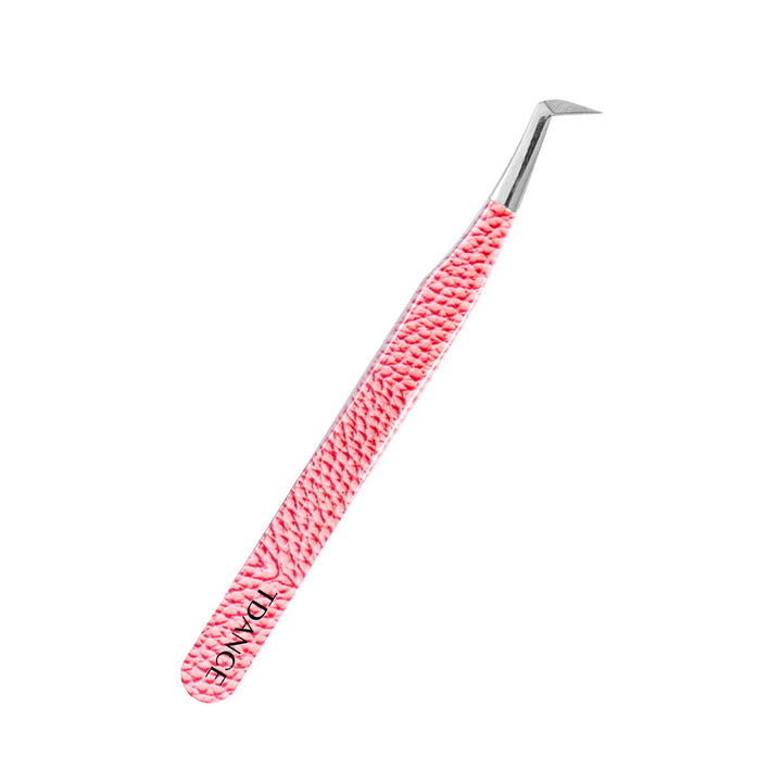 TP-08 Pink Marbling Tweezers For Eyelash Extension