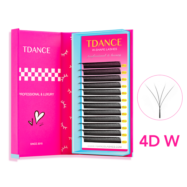 W style 4D vorgefertigte Volumen Lüfter Wimpern