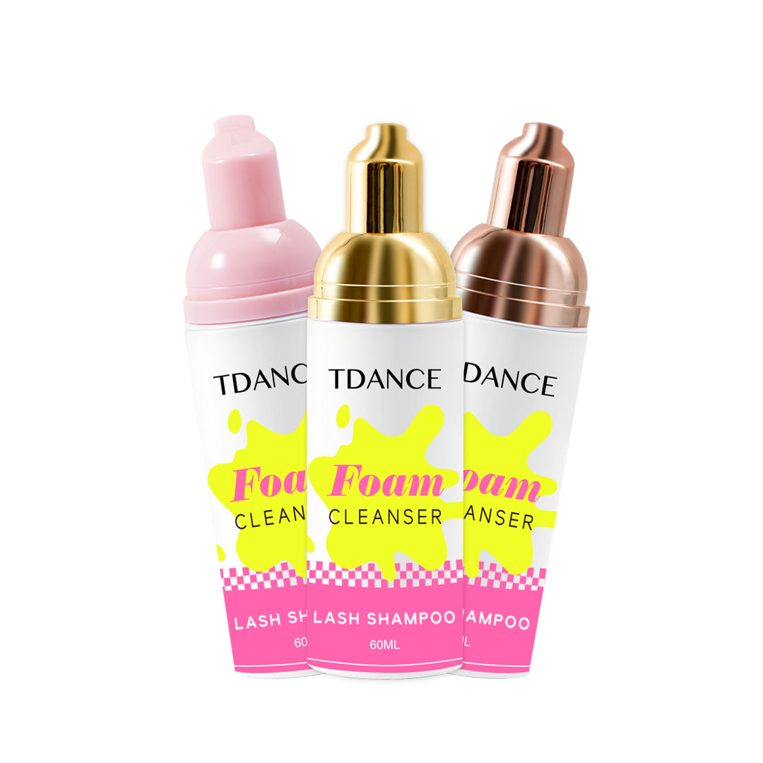 White Bottle Eyelash Extension Cleanser Foam 60ML - TDANCE