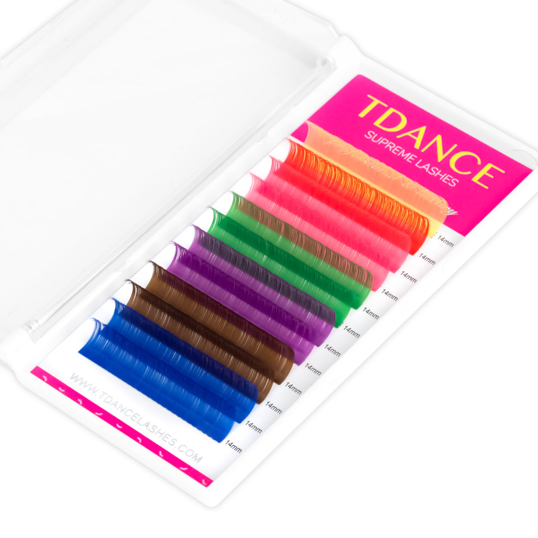 0.07MM Colored Volume Eyelash Extensions - TDANCE