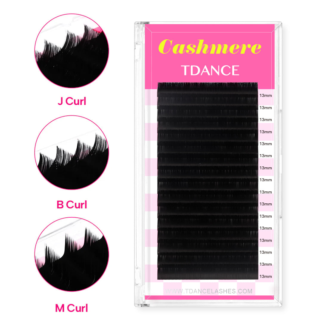 B/J/M/L/LD Curl Cashmere Volume Eyelash Extensions TDANCE
