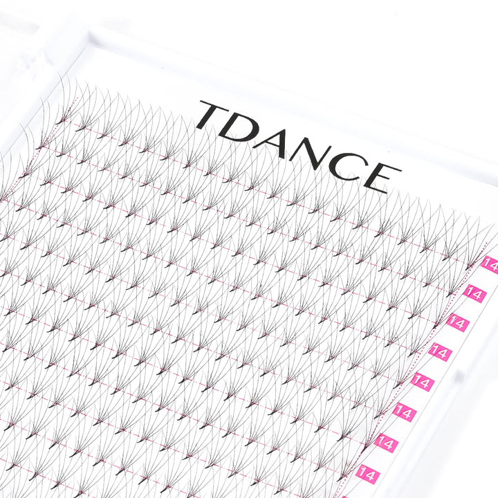 5D Premade Volume Fans Eyelash Extensions 320 Fans 16 Rows (Pointy Base) - TDANCE