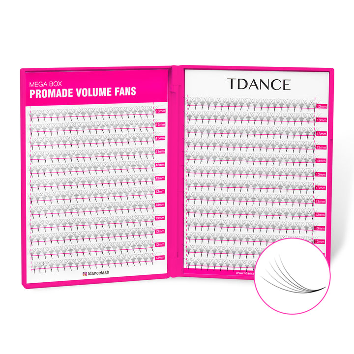 5D Promade Volume 500 Fans Lashbook TDANCE 