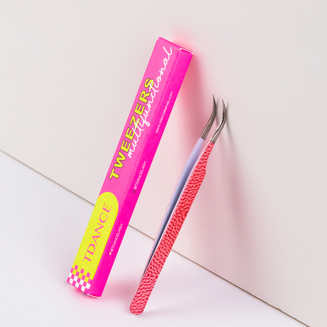 TP-01 Pink-Pinzetten für die Wimpernerweiterung