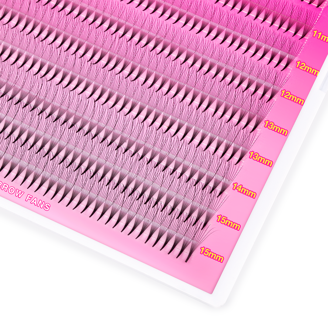8D Premade Volumenfans Wimpern Erweiterungen 320 Fans 16 Zeilen (pointy base)