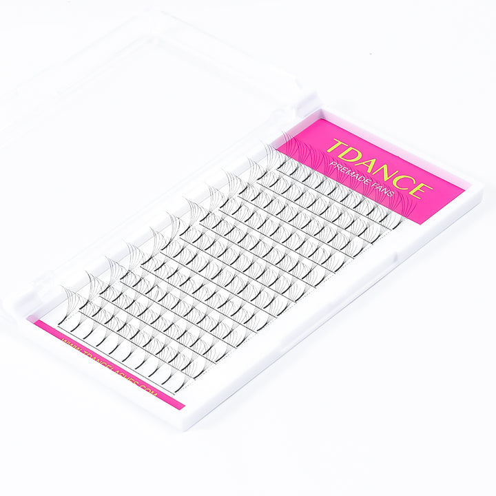 5D Premade Volume Fans Lashes 12 Rows (Long Stem) - TDANCE