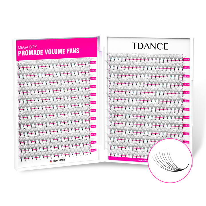8D Promade Volume 500 Fans Lashbook TDANCE