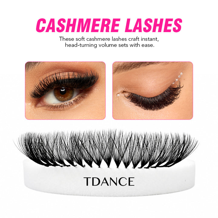 16 Rows 0.05MM TDANCE Cashmere Premium Mega Volume Eyelash Extensions