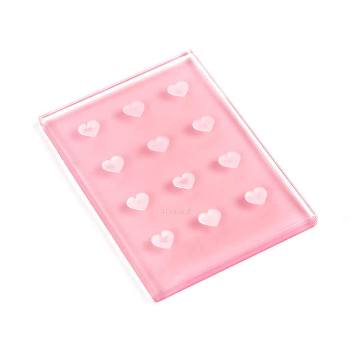 12 herzförmiger Lochkleberhalter