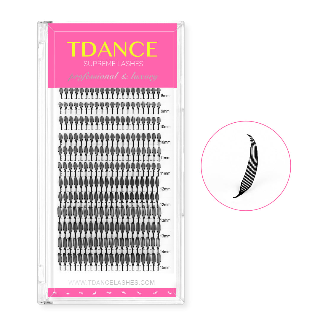 12 Rows 0.07MM Wispy Anime Lashes USA TDANCE