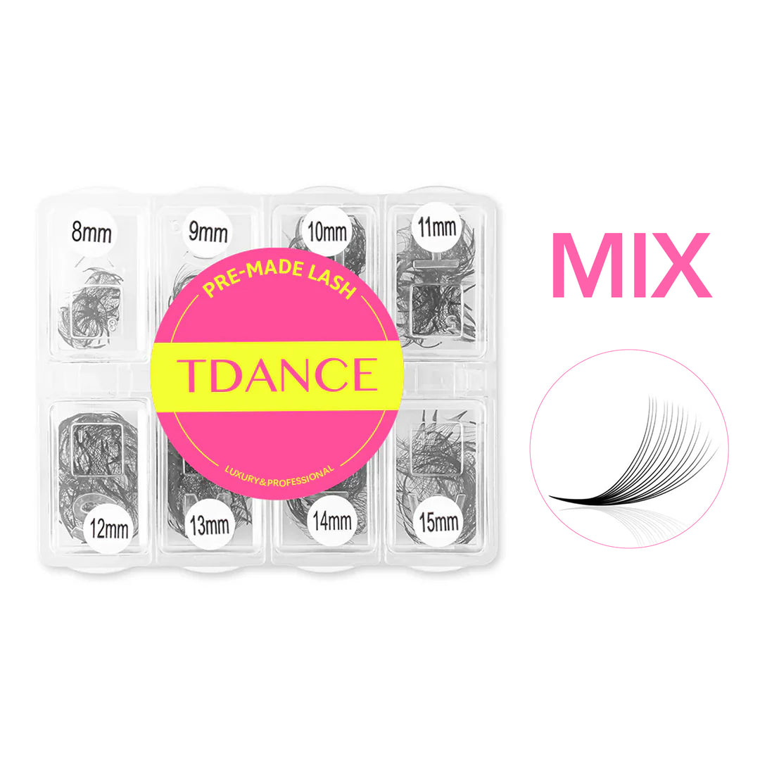 Mixed 8-15MM Length Handmade Premade Loose Fans Pointy Base(600 Fans)