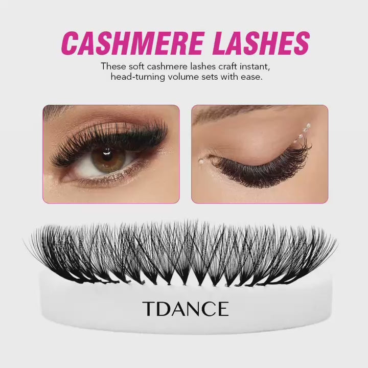 16 Rows 0.05MM TDANCE Cashmere Premium Mega Volume Eyelash Extensions
