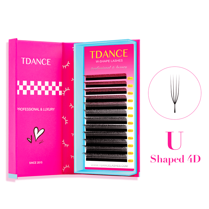 U-Shaped 4D W Style Lashes TDANCE 